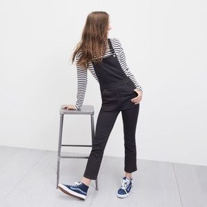 WORN ONCE Madewell Skinny Overalls in Lunar Wash